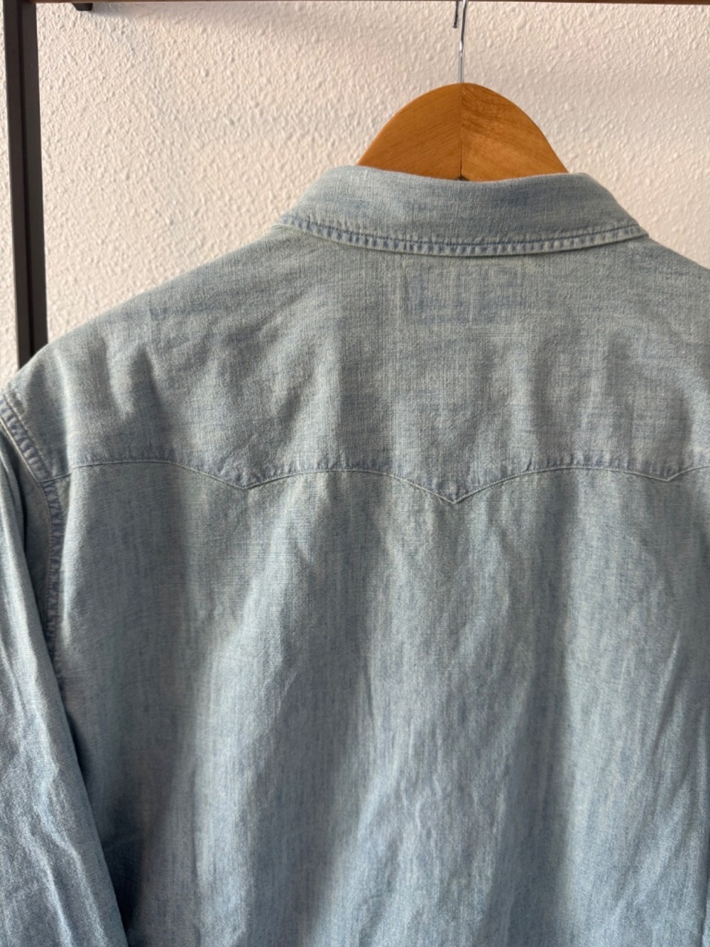 RRL Buffalo Western Chambray Workshirt – Davey Wash - Picture 6 of 6
